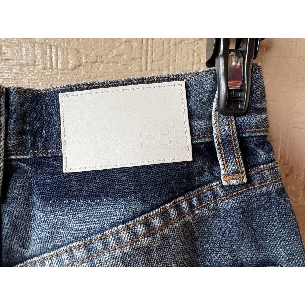 EB Denim women High Rise Straight Jeans size 23 Tommy Wash Button Fly 32" inseam - Picture 7 of 10